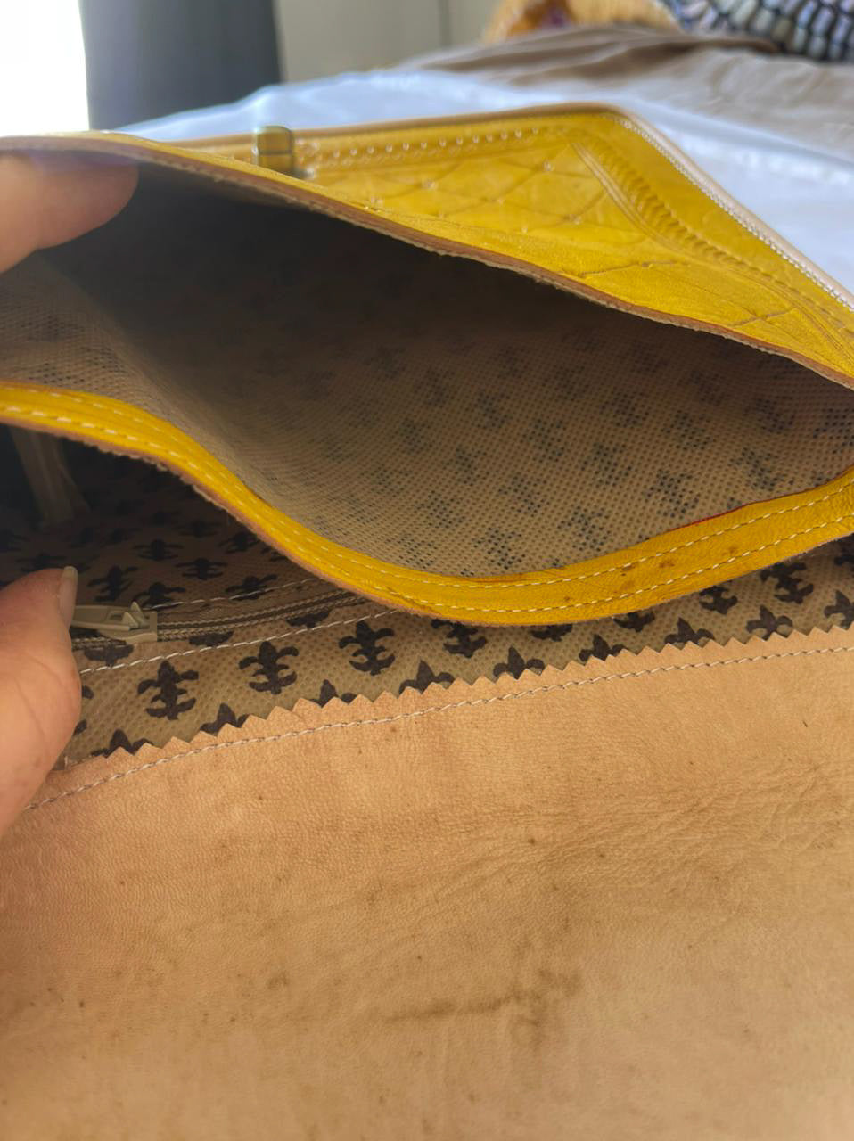 Tetouani messenger bag - Mustard Yellow