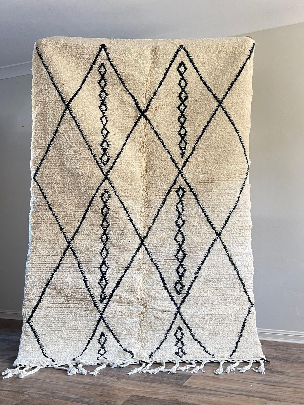 Beni Ourain - 240cm x 160cm - Jdida |moroccan rug