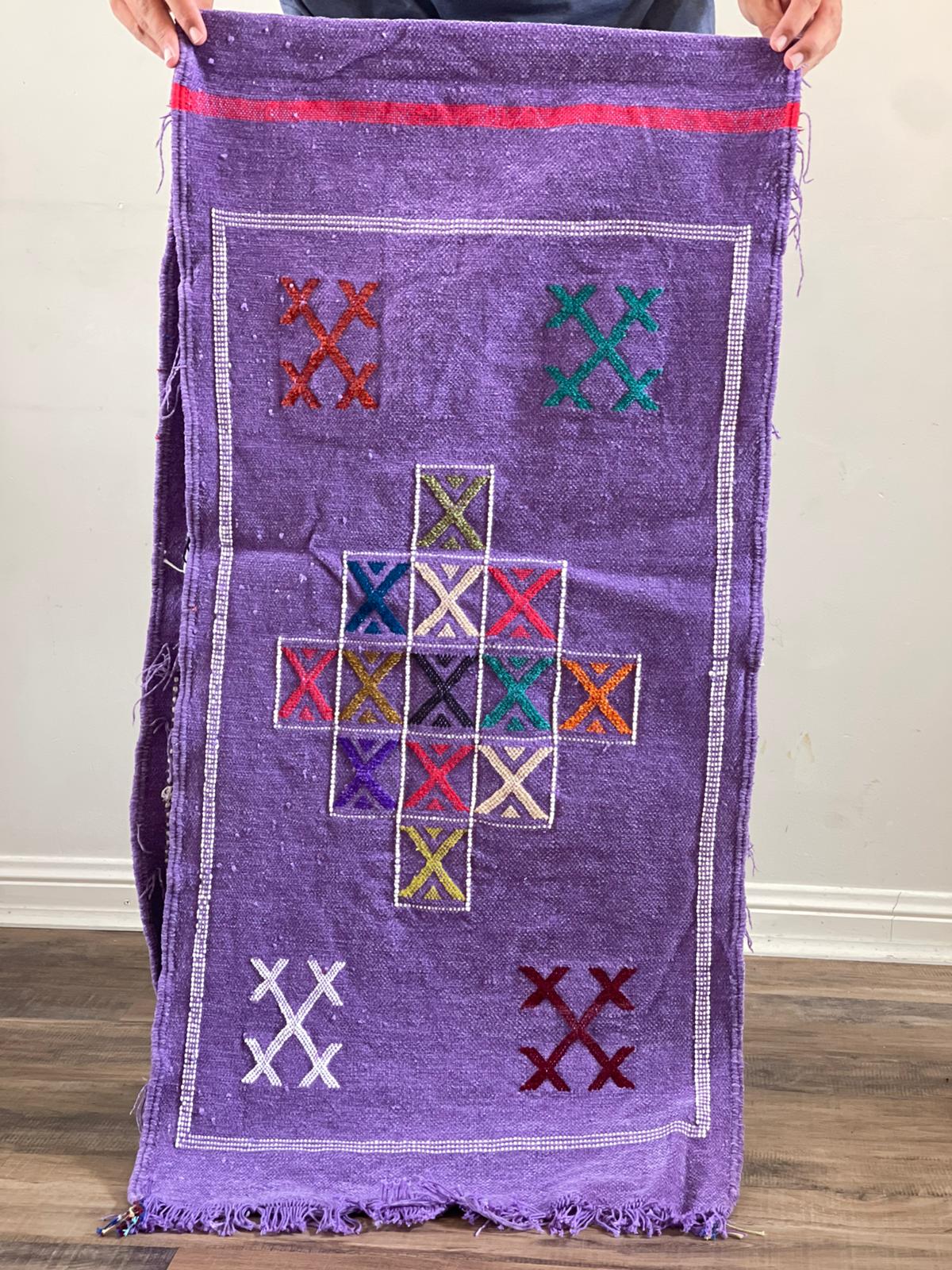 small moroccan wool rug