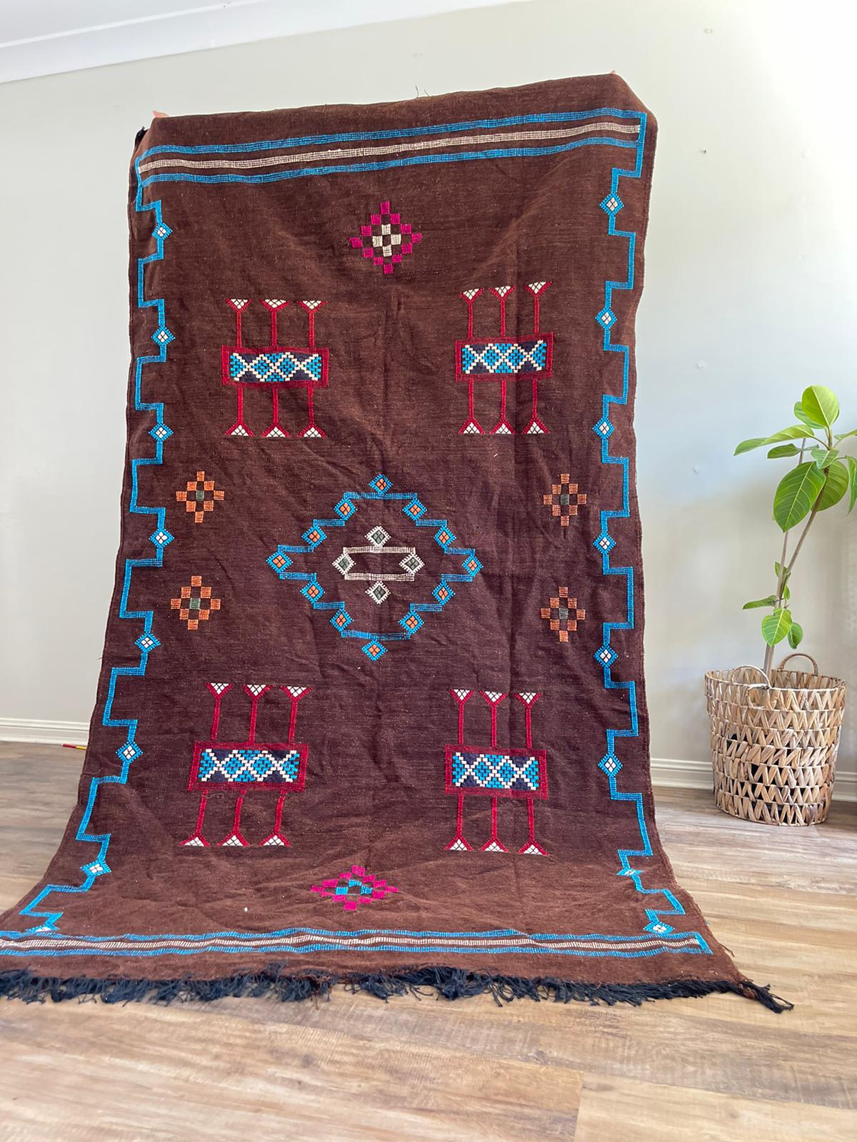 Kilim Rug - Brown - 245cm x 140cm