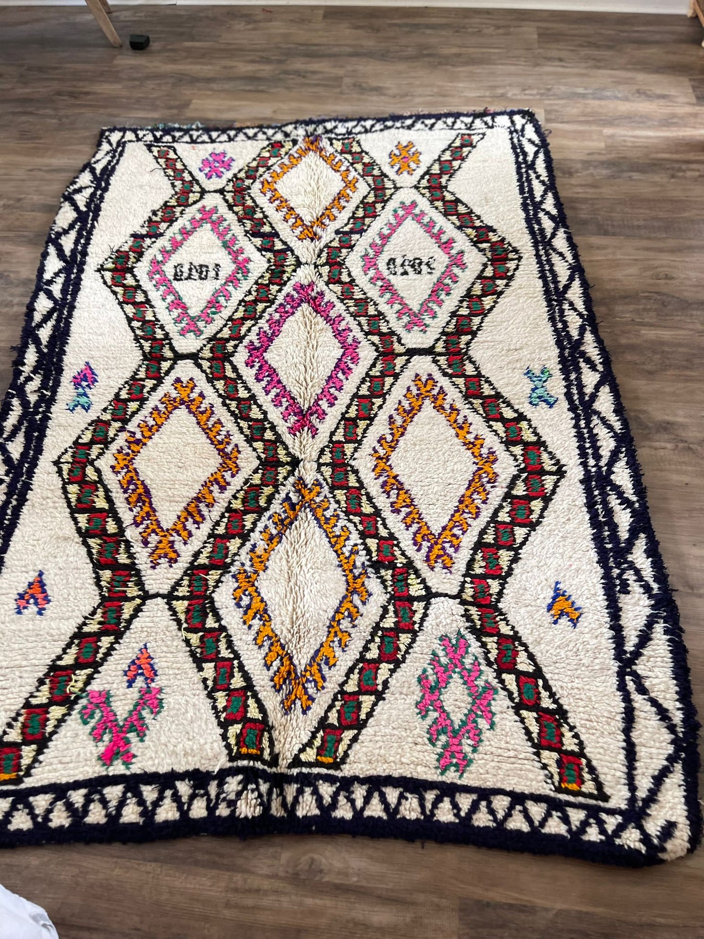 Vintage rug- 220 by 145 cm  -hay chmoua
