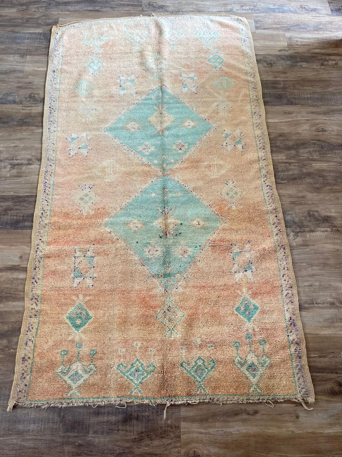 Vintage rug- 220 by 122 cm  -sale