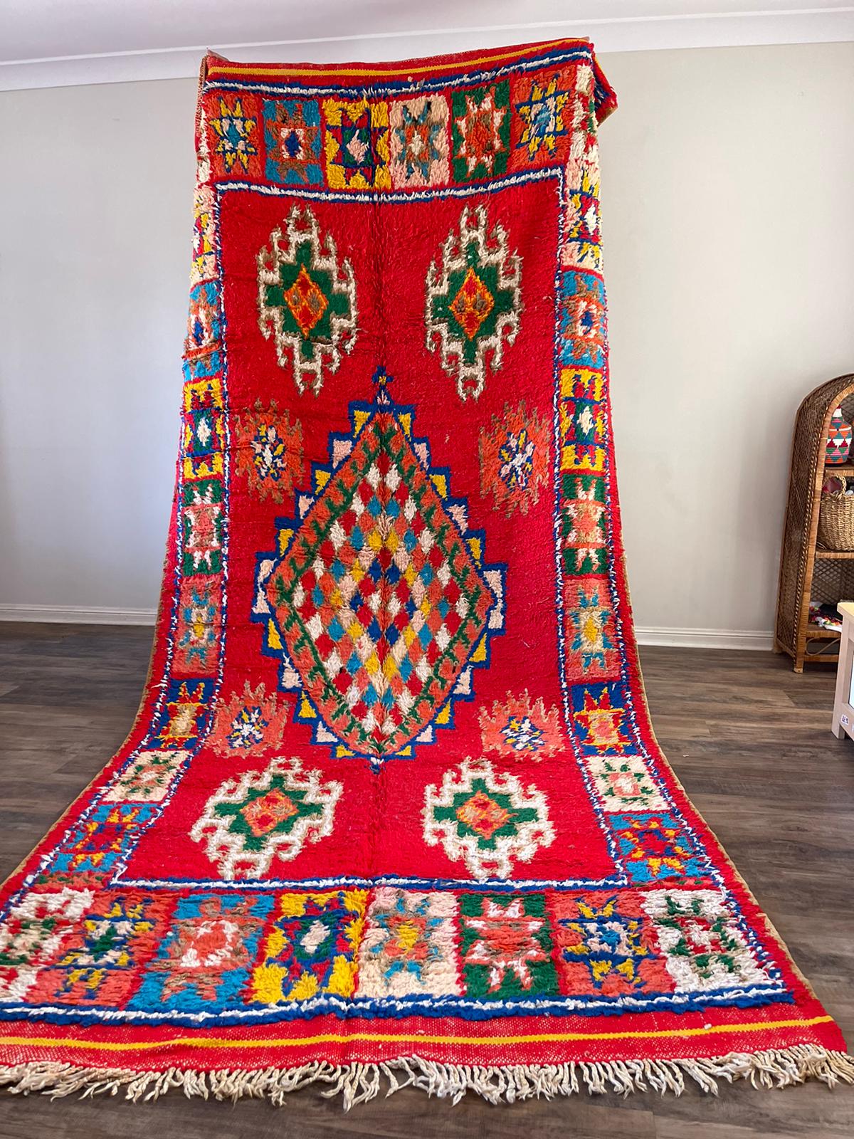Vintage rug-375 by 165cm -zaki