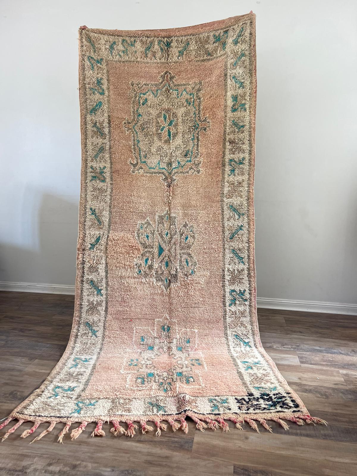 Vintage rug- 260 by 107 cm -toubkal