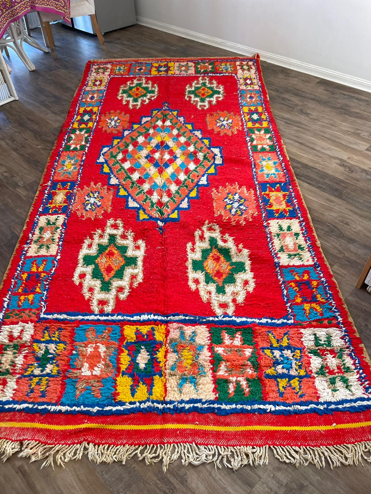 Vintage rug-375 by 165cm -zaki
