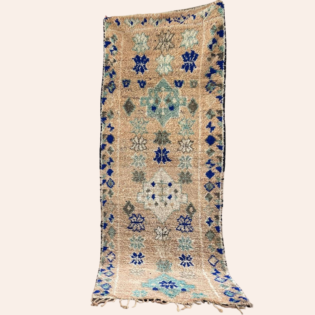 Vintage rug- 255 by 96 cm  -el hamdani