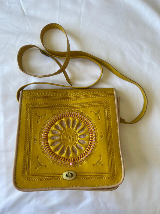 Tetouani messenger bag - Mustard Yellow
