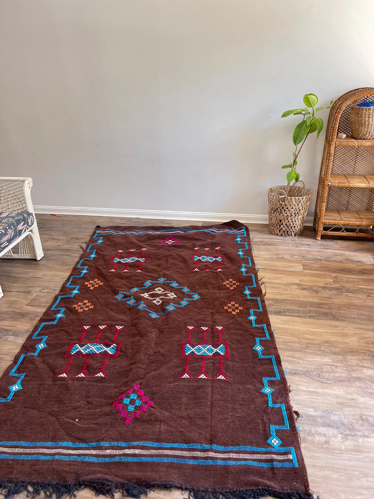 Kilim Rug - Brown - 245cm x 140cm