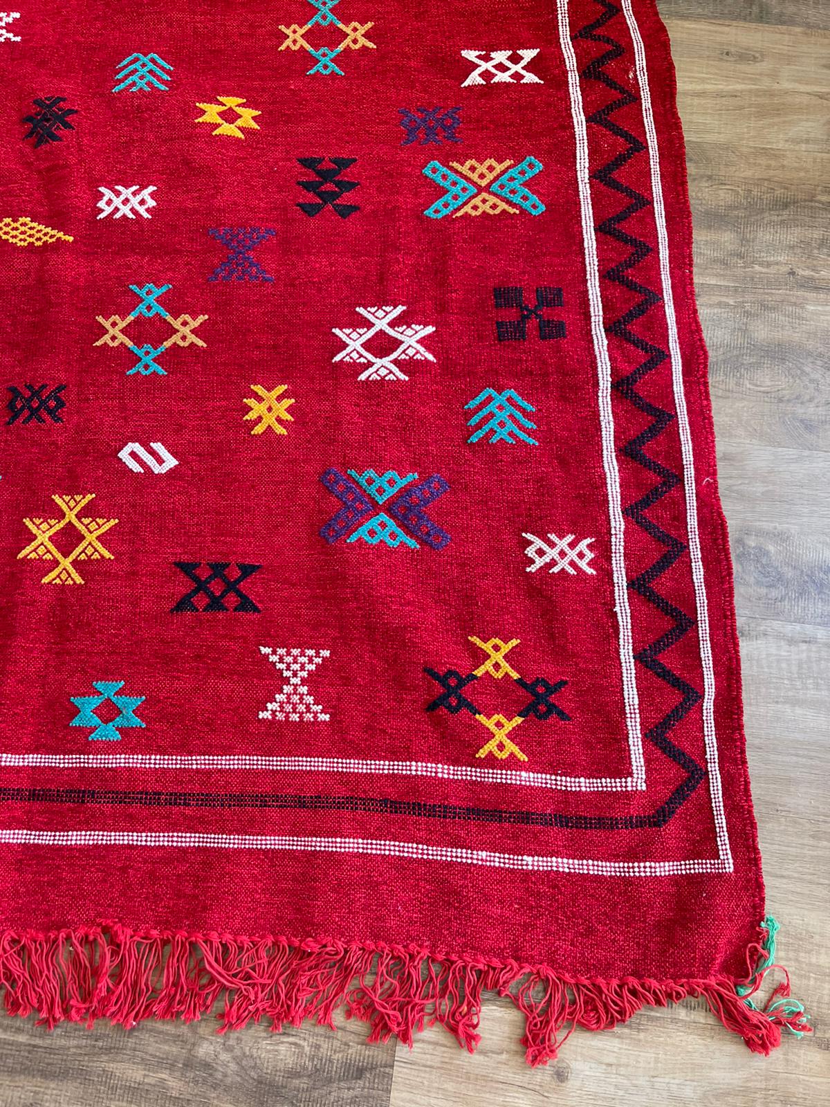 Kilim Rug - Red - 245cm x 140cm