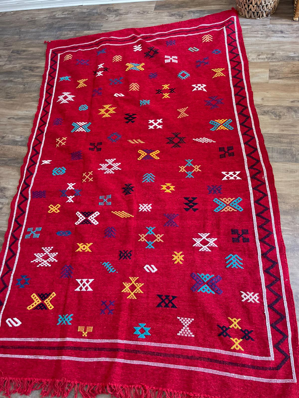 Kilim Rug - Red - 245cm x 140cm