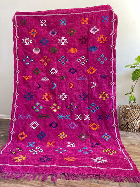 Kilim Rug - Purple - 245cm x 140cm