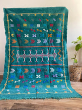 Load image into Gallery viewer, Kilim Rug - Teal - 245cm x 140cm
