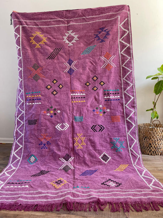 Kilim Rug - Purple - 245cm x 140cm