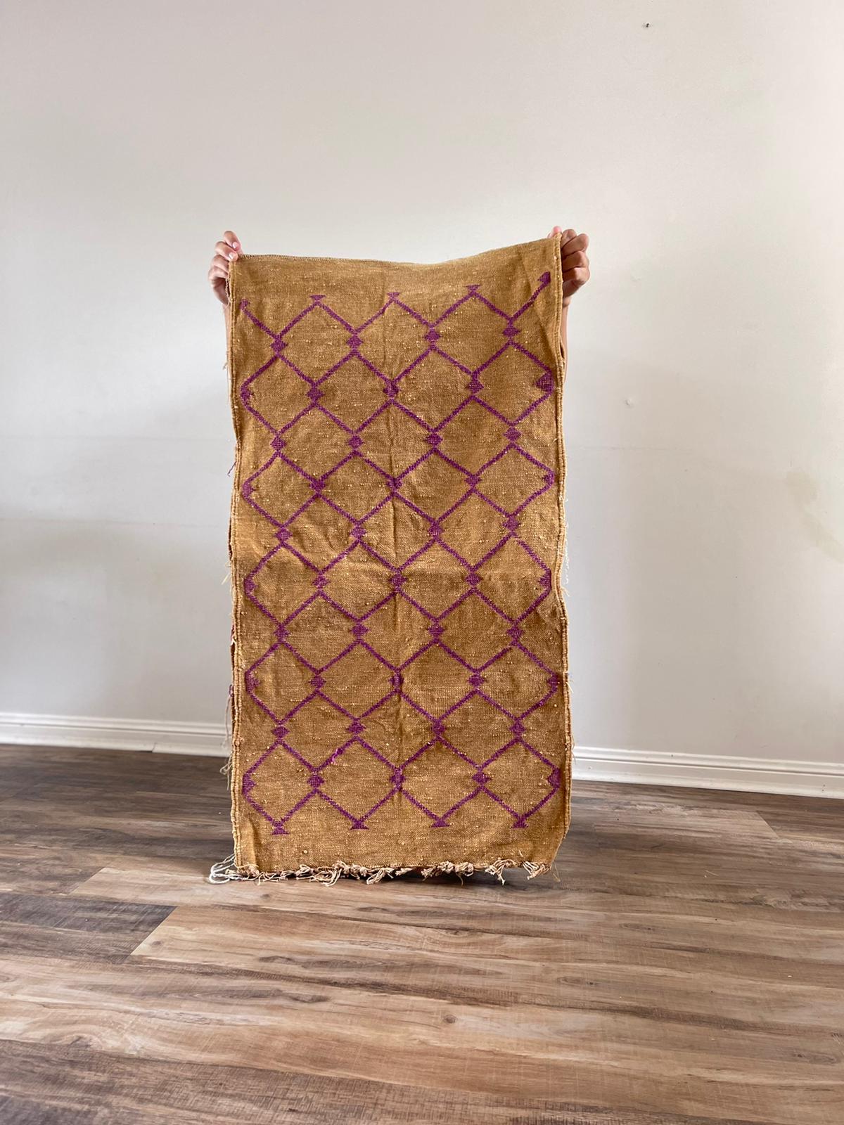 brown  wool rug